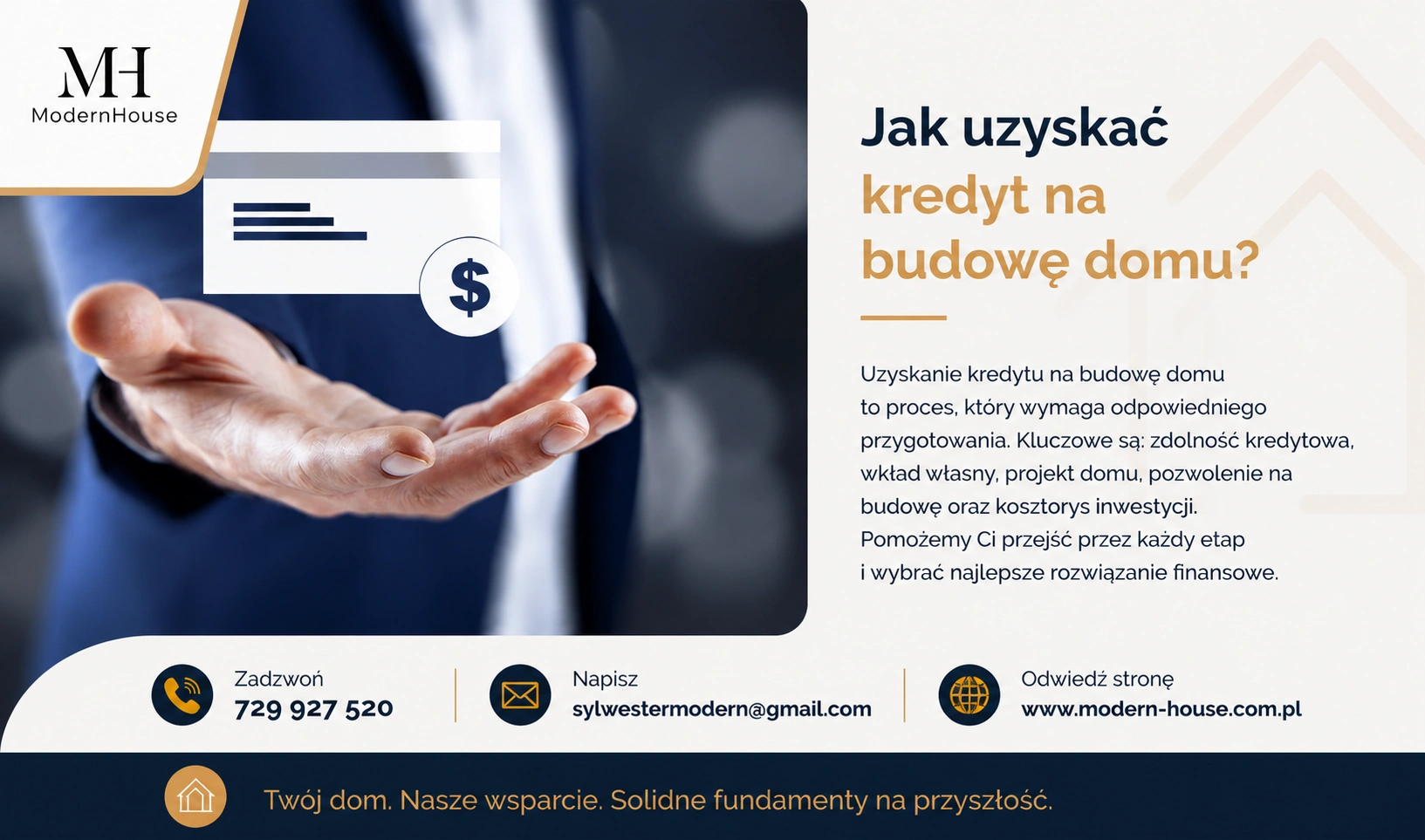 Jak wziąć kredyt na budowę domu - krok po kroku od działki do odbioru